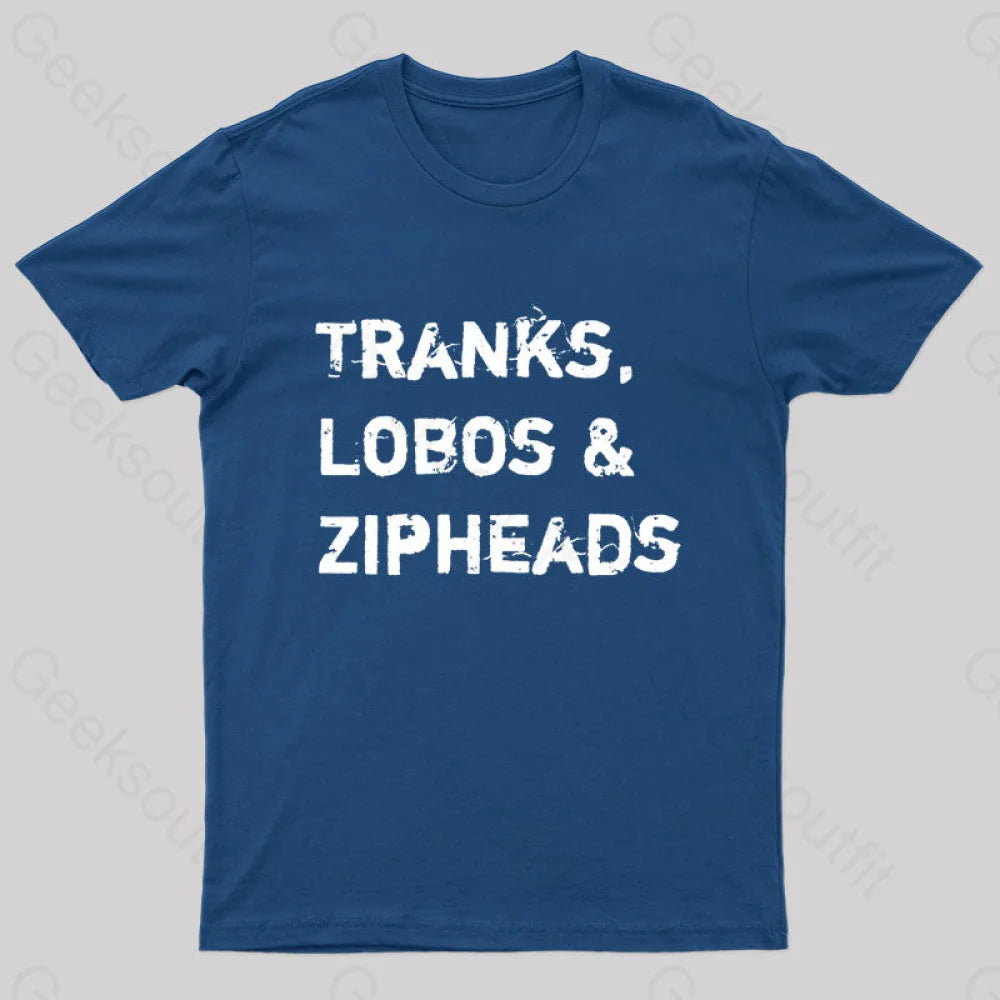 Tranks Lobos & Zipheads Nerd T-Shirt Navy / S