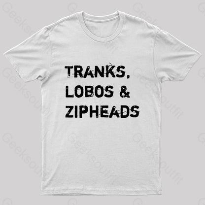 Tranks Lobos & Zipheads Nerd T-Shirt White / S