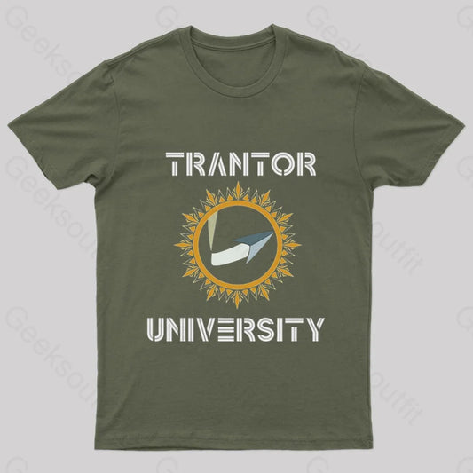 Trantor University Classic Nerd T-Shirt Army Green / S