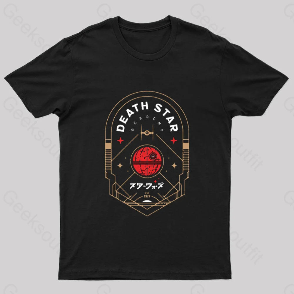 Travel To The Dark Star Nerd T-Shirt Black / S