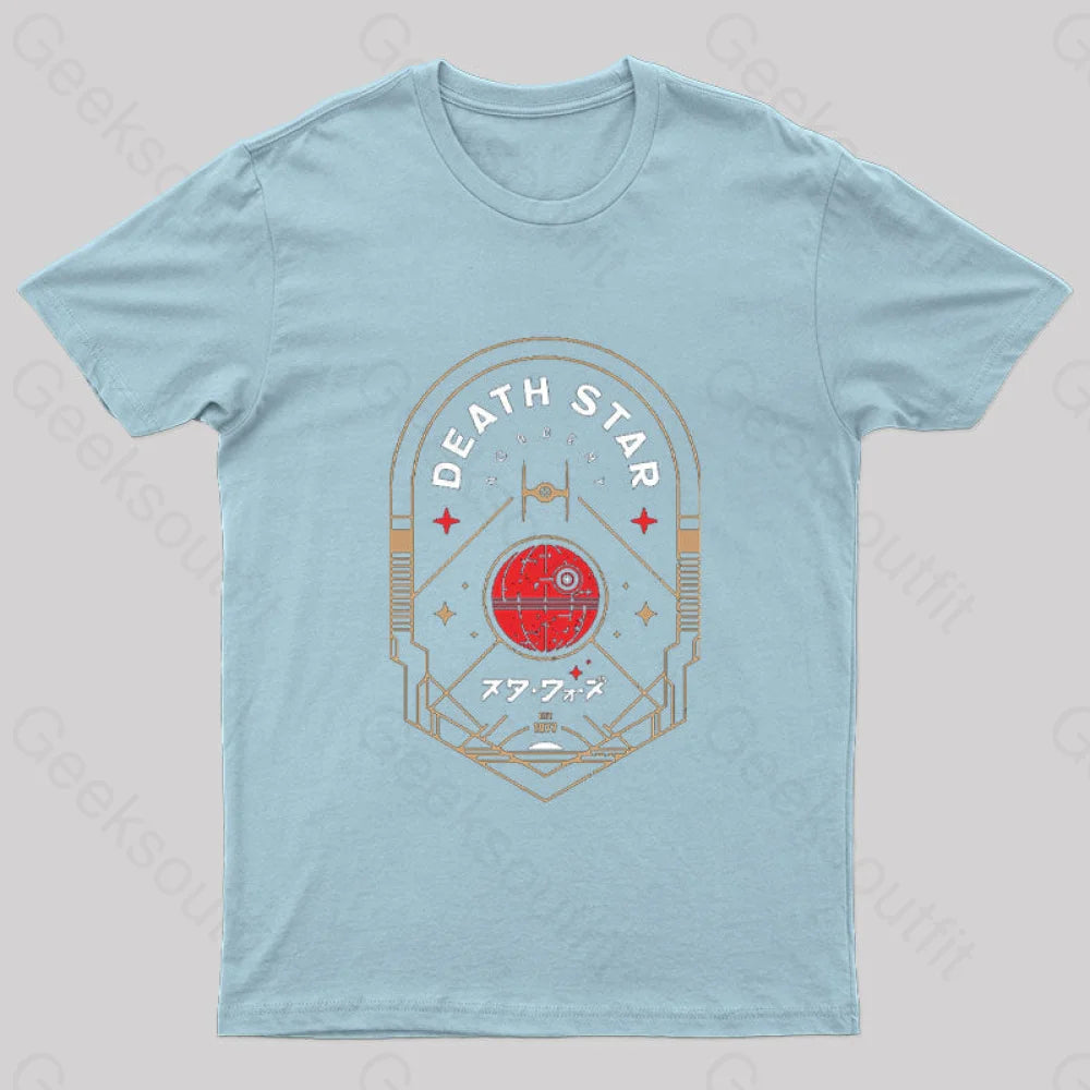 Travel To The Dark Star Nerd T-Shirt Light Blue / S