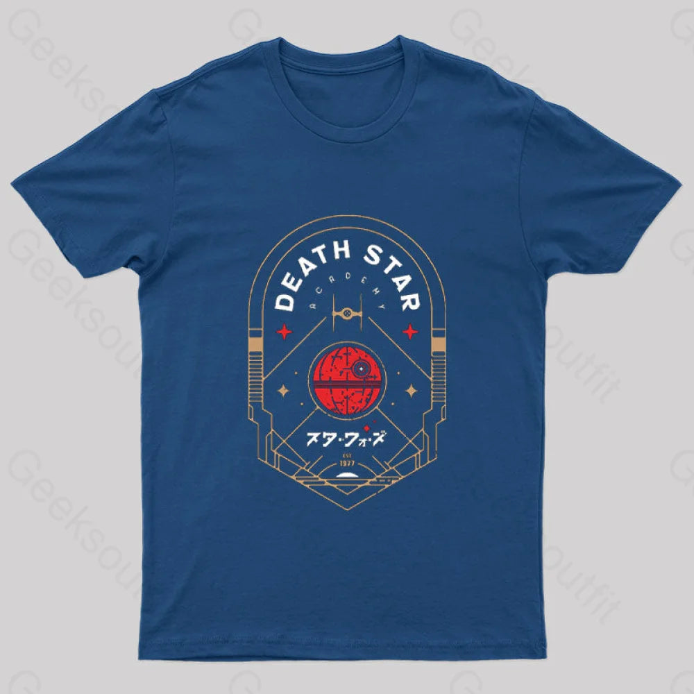 Travel To The Dark Star Nerd T-Shirt Navy / S