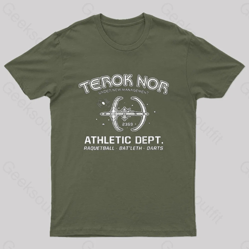 Trek Athletic Ds9 T-Shirt Army Green / S