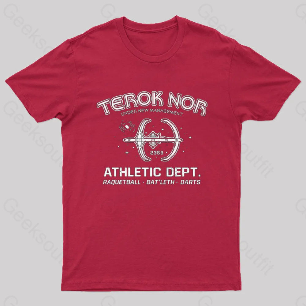 Trek Athletic Ds9 T-Shirt Red / S