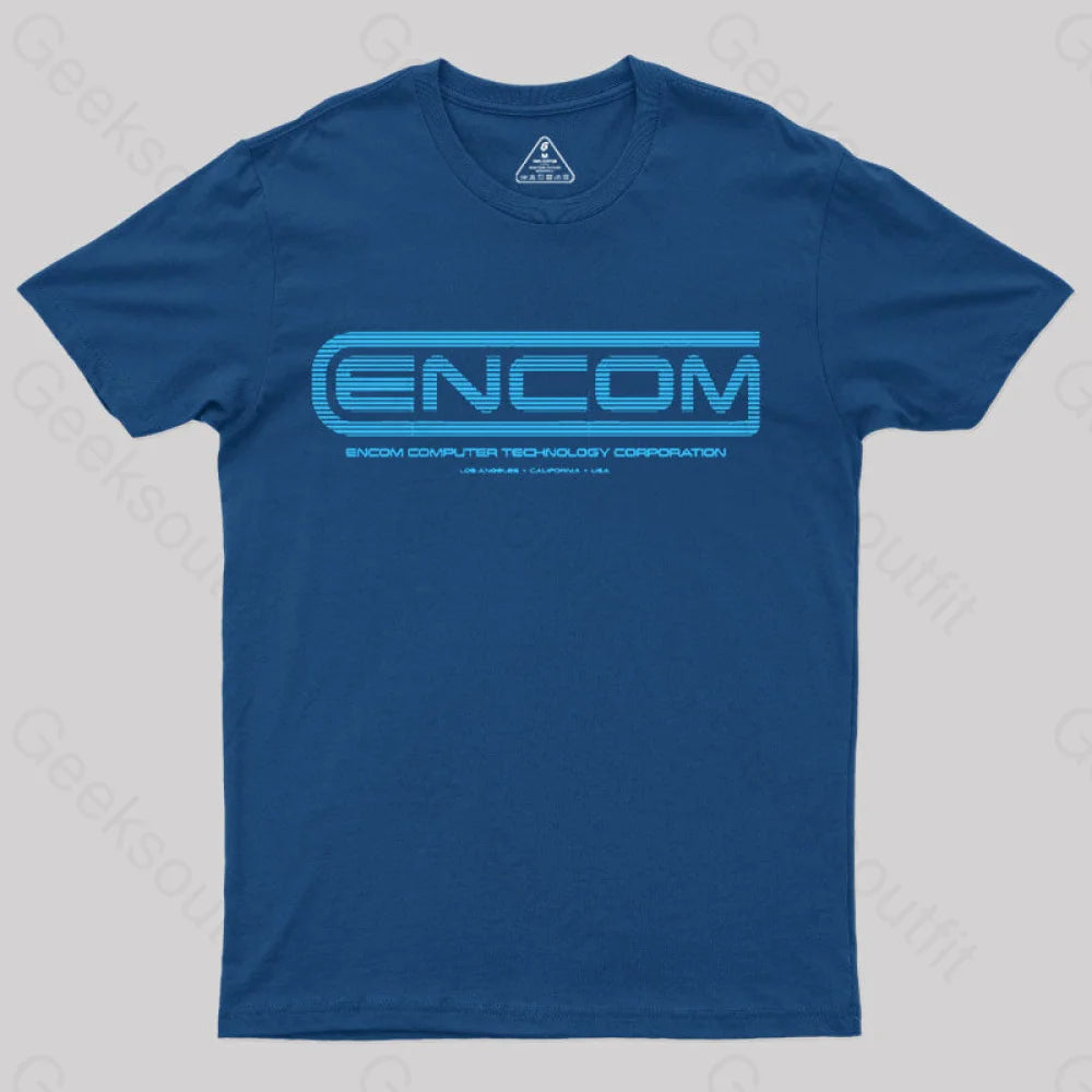 Tron - Encom Summer Sky T-Shirt Navy / S