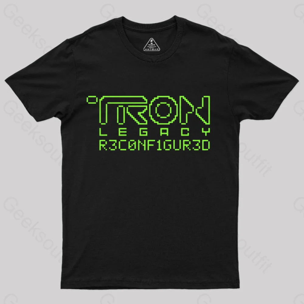 Tron Legacy Yellow Artwork T-Shirt Black / S