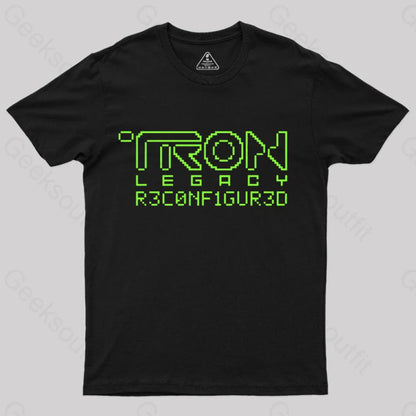 Tron Legacy Yellow Artwork T-Shirt Black / S