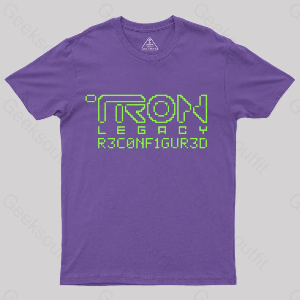 Tron Legacy Yellow Artwork T-Shirt Purple / S