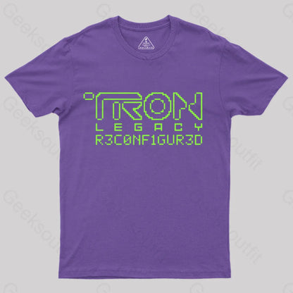 Tron Legacy Yellow Artwork T-Shirt Purple / S