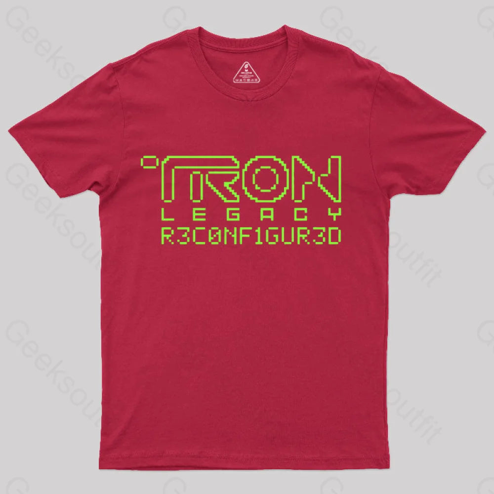 Tron Legacy Yellow Artwork T-Shirt Red / S