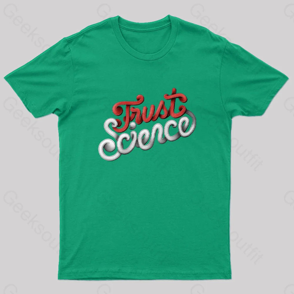 Trust Science Stitch Geek T-Shirt Green / S