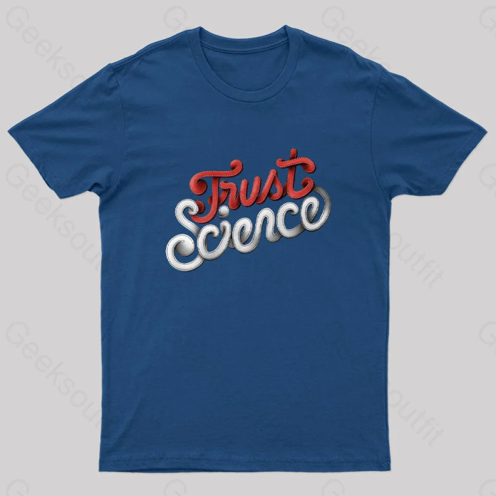 Trust Science Stitch Geek T-Shirt Navy / S