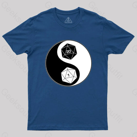 Twenty Sided Dice Tattoo T-Shirt Navy / S