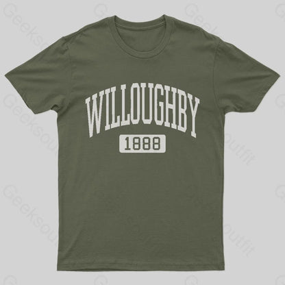 Twilight Zone Willoughby Nerd T-Shirt Army Green / S