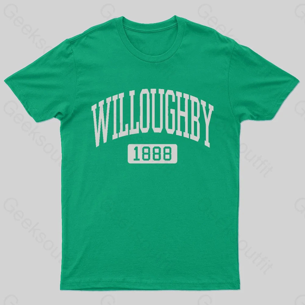 Twilight Zone Willoughby Nerd T-Shirt Green / S