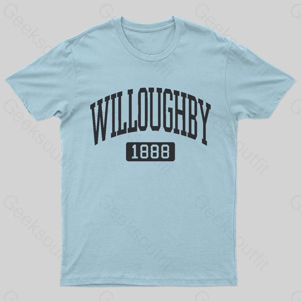 Twilight Zone Willoughby Nerd T-Shirt Light Blue / S