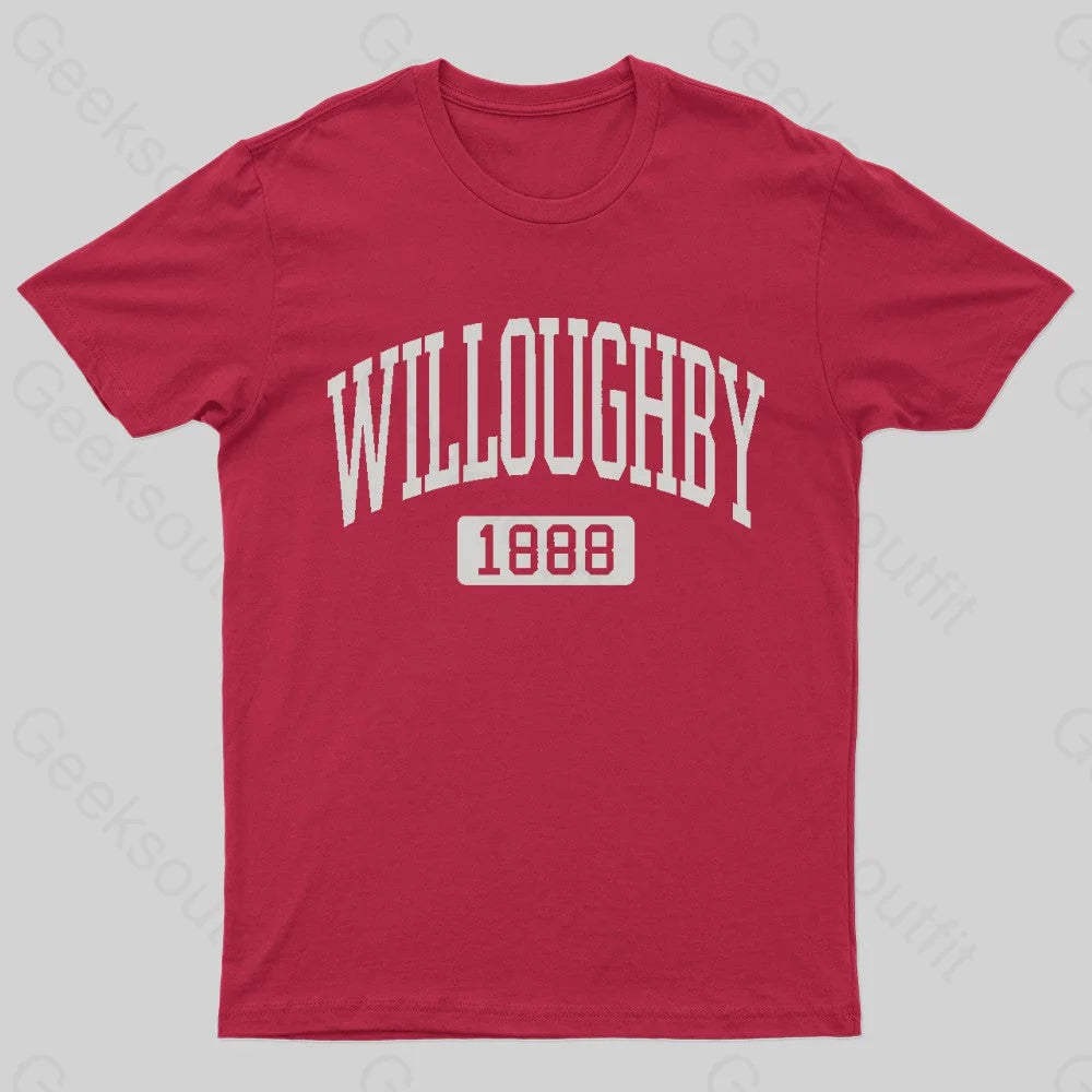 Twilight Zone Willoughby Nerd T-Shirt Red / S