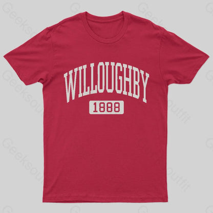 Twilight Zone Willoughby Nerd T-Shirt Red / S