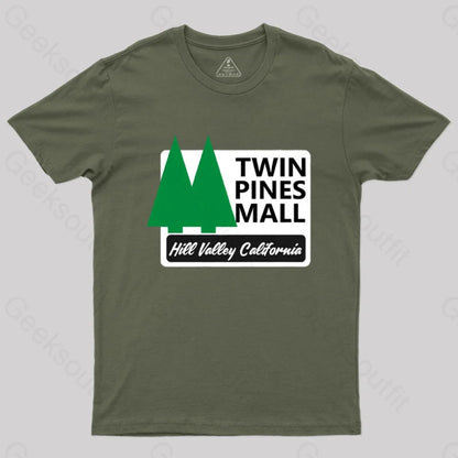 Twin Pines Mall T-Shirt Army Green / S