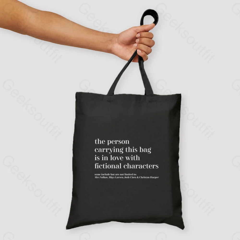 Twisted Series Unisex Tote Bag Black