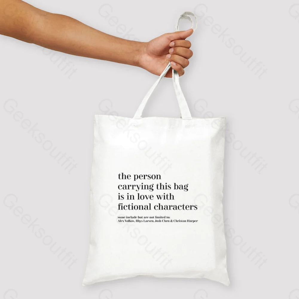 Twisted Series Unisex Tote Bag White