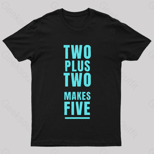 Two Plus Makes Nerd T-Shirt Black / S