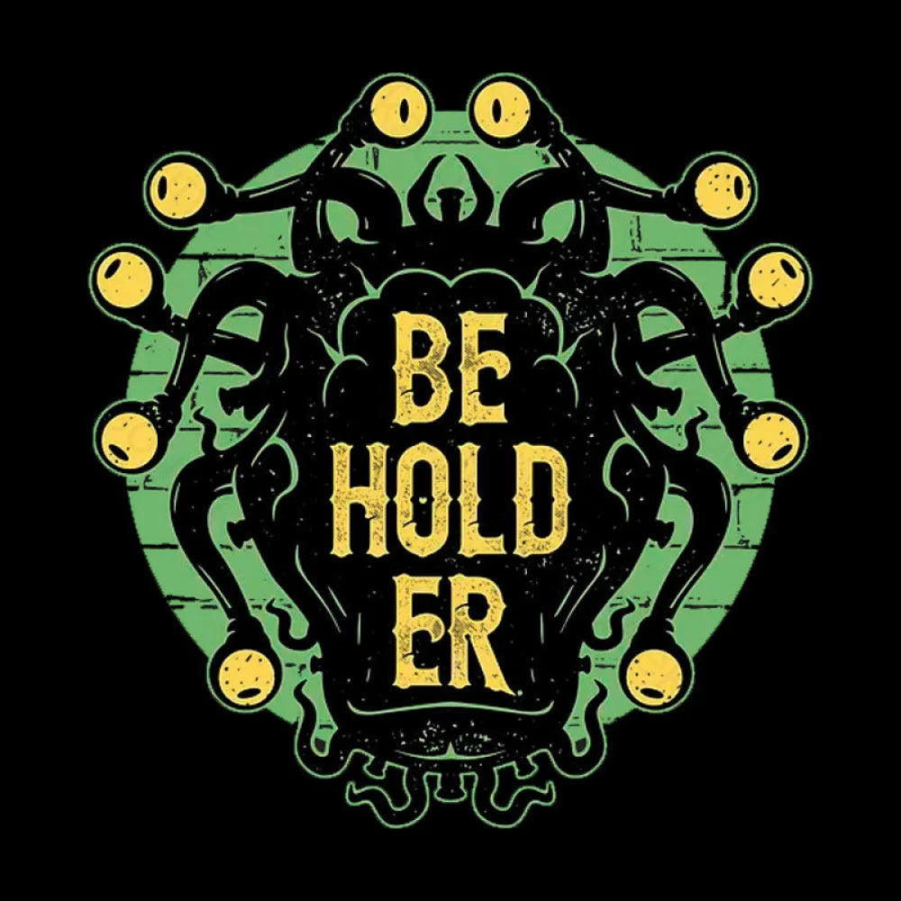 Typographic Beholder Geek T-Shirt