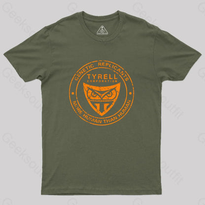 Tyrell Corporation More Human T-Shirt Army Green / S