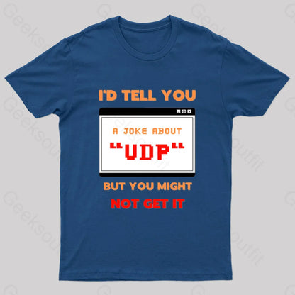 Udp Joke Nerd T-Shirt Navy / S