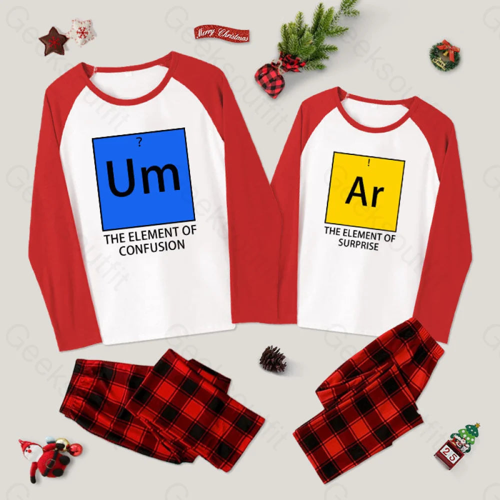 Um？ Ar！ Couple Pajama Sets Red&Red / M For Men Yc