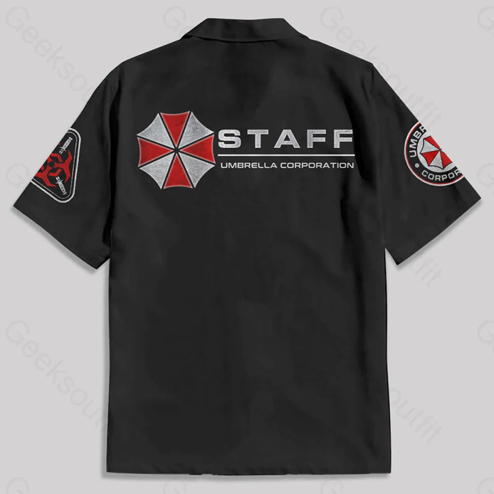 Umbrella Corporation Uniform Button Up Pocket Shirt Up / S Bus680-Staff Yc