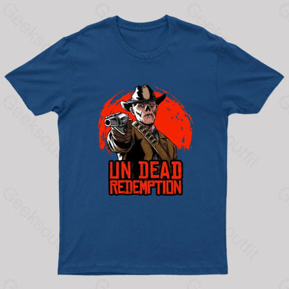 Un Dead Redemption Geek T-Shirt Navy / S