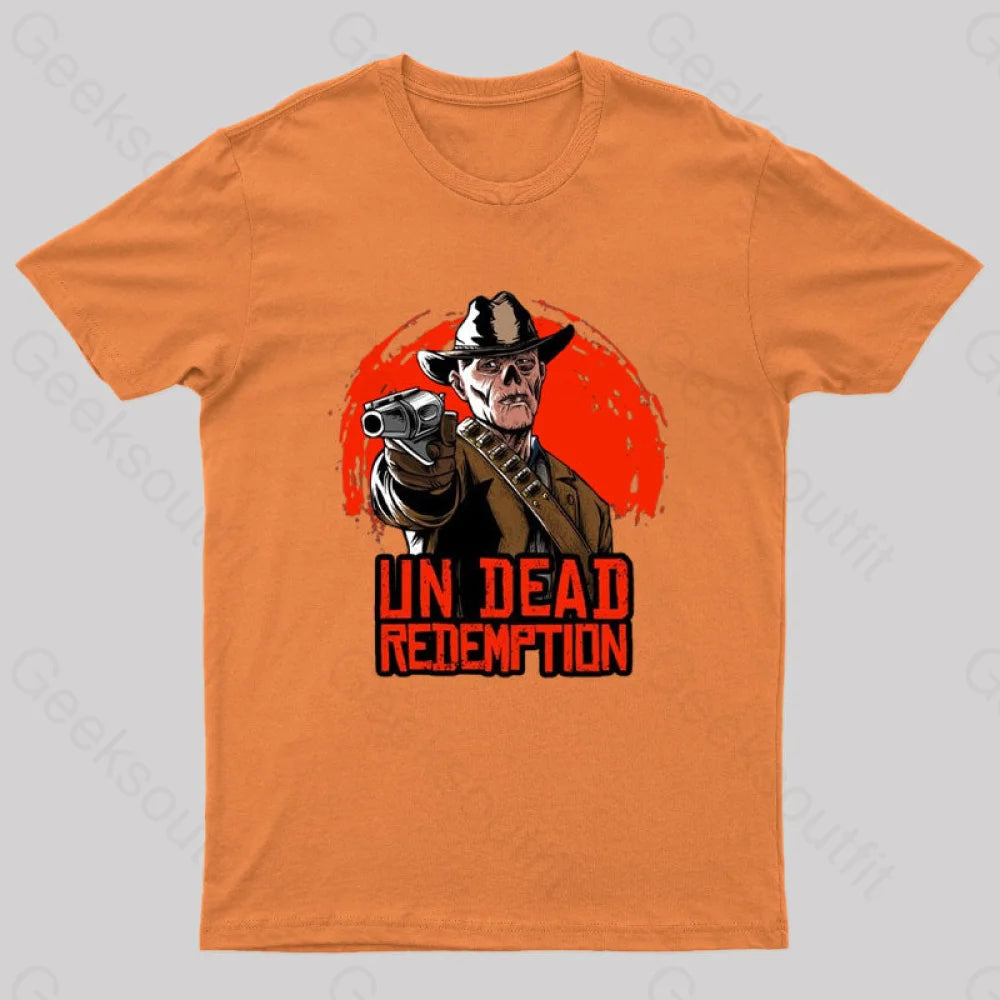 Un Dead Redemption Geek T-Shirt Orange / S