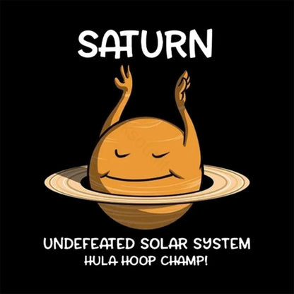 Undefeated Solar System Hula Hoop Champ! Nerd T-Shirt