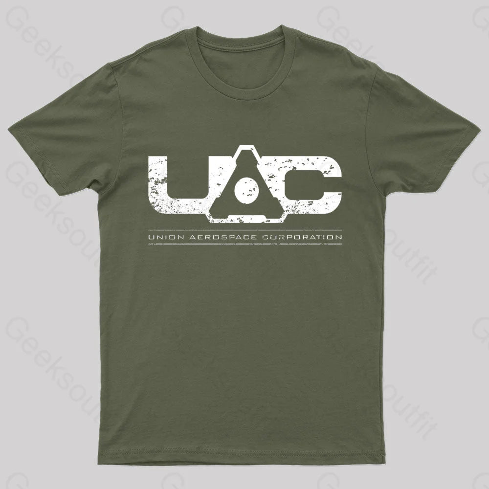 Union Aerospace Corporation Nerd T-Shirt Army Green / S