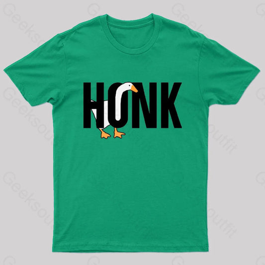 Untitled Goose Meme: Honk T-Shirt Green / S