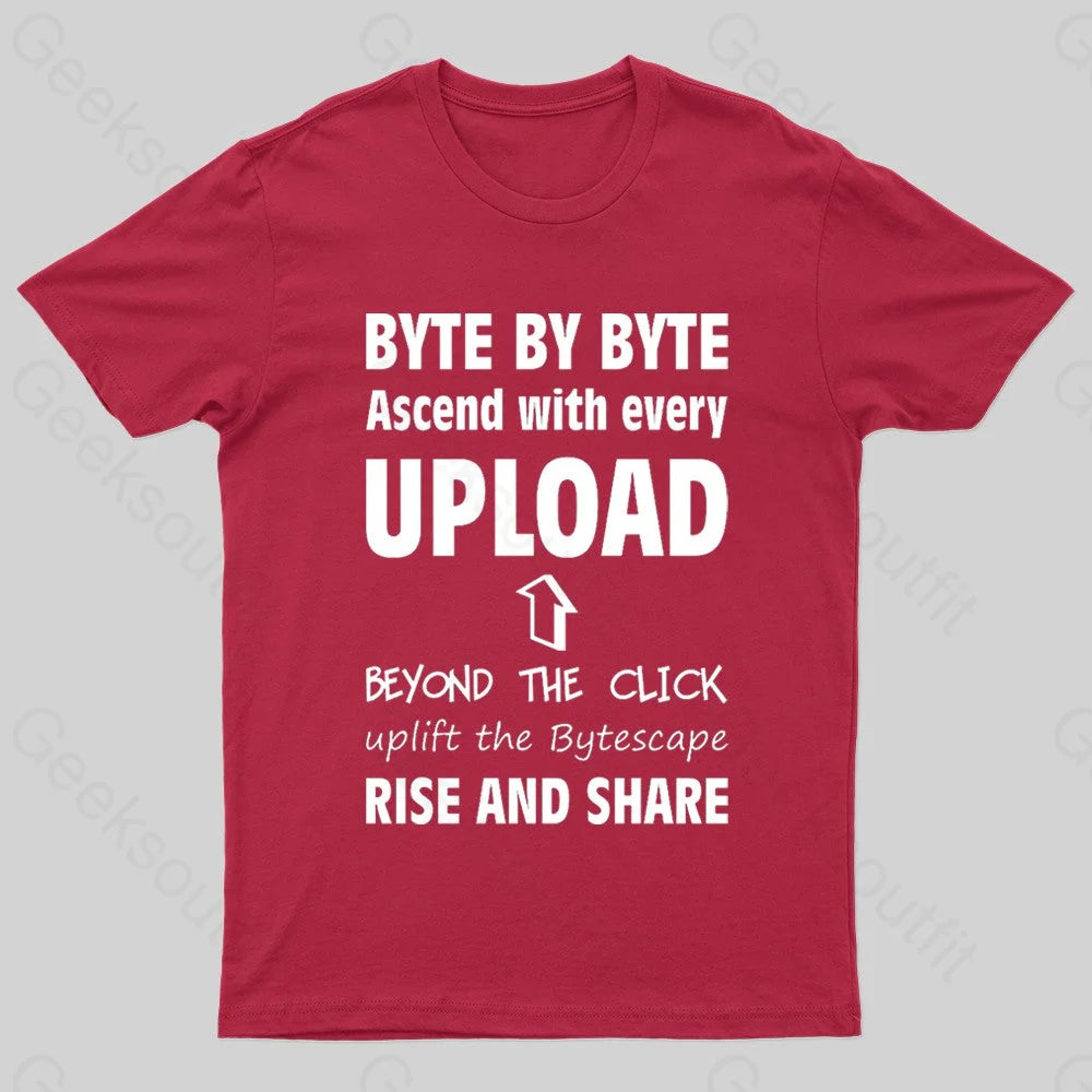 Upload Nerd T-Shirt Red / S