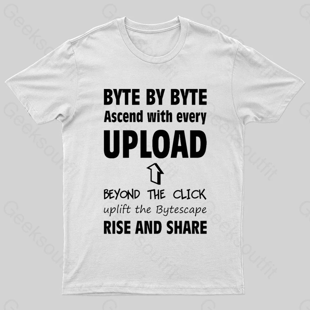 Upload Nerd T-Shirt White / S