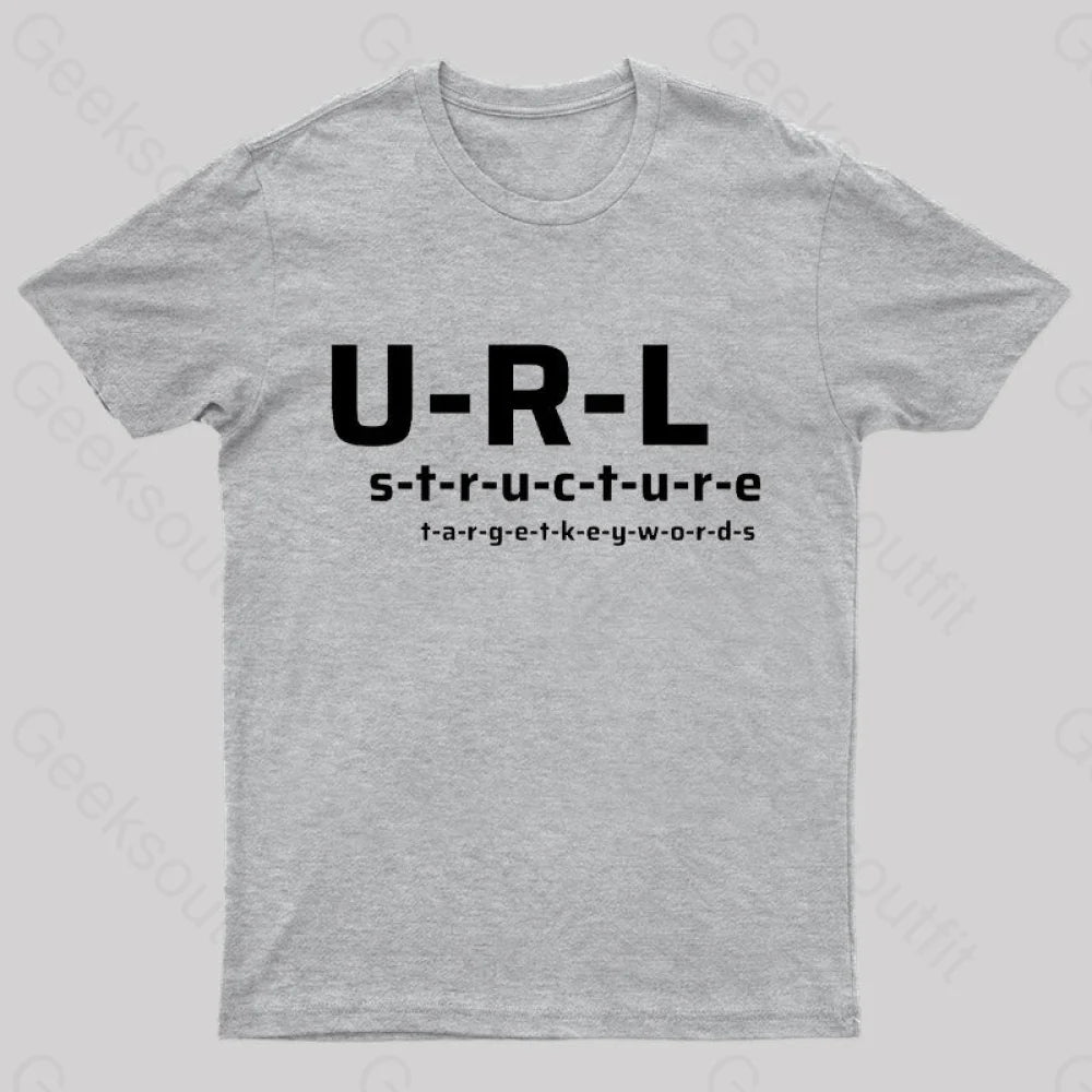 Url Structure Geek T-Shirt Grey / S