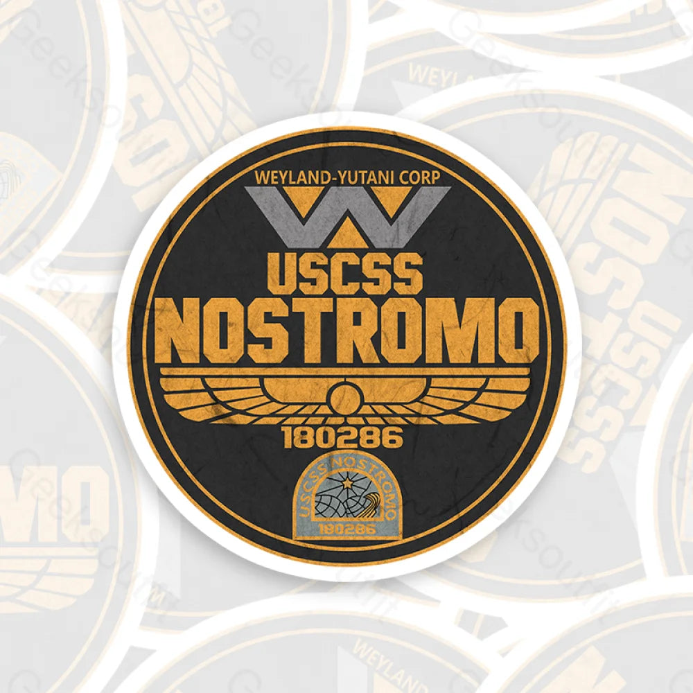 Uscss Nostromo 22 Geek Sticker 6Cm