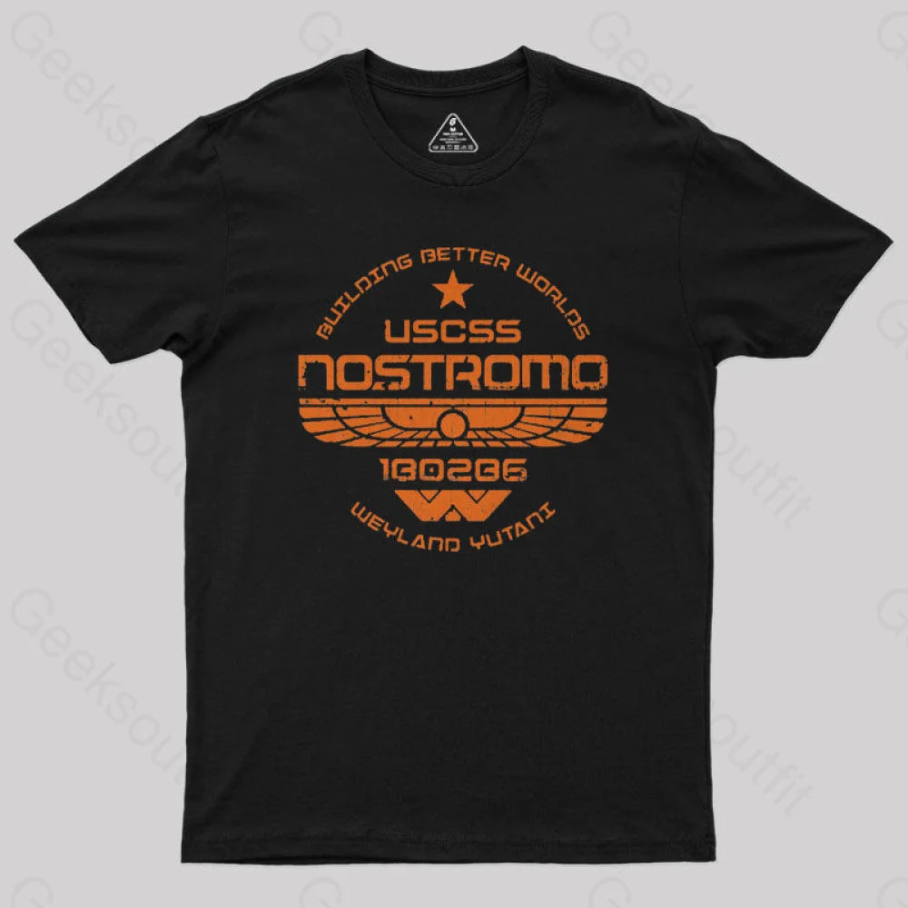 Uscss Nostromo Geek T-Shirt Black / S