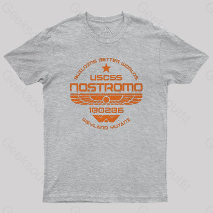 Uscss Nostromo Geek T-Shirt Grey / S