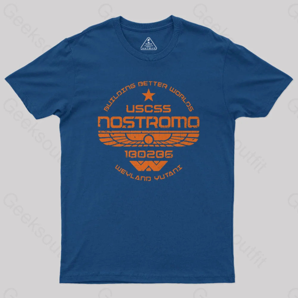 Uscss Nostromo Geek T-Shirt Navy / S