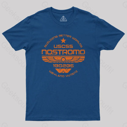 Uscss Nostromo Geek T-Shirt Navy / S