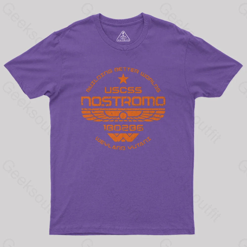 Uscss Nostromo Geek T-Shirt Purple / S