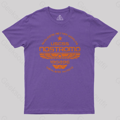 Uscss Nostromo Geek T-Shirt Purple / S