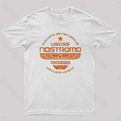 Uscss Nostromo Geek T-Shirt White / S