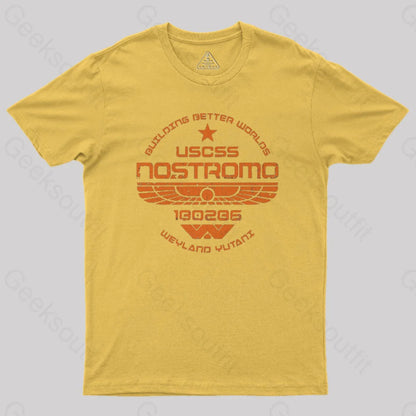 Uscss Nostromo Geek T-Shirt Yellow / S