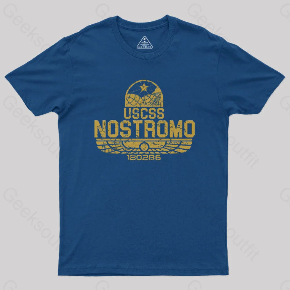 Uscss Nostromo Vintage Nerd T-Shirt Navy / S