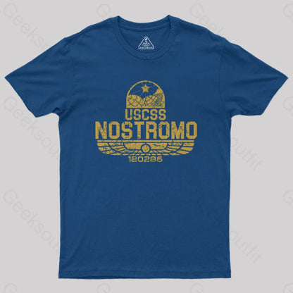 Uscss Nostromo Vintage Nerd T-Shirt Navy / S